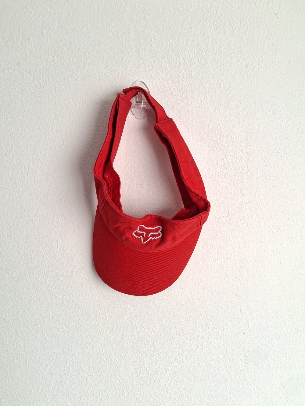 Vintage Fox Racing Sun Visor Cap Hat Red